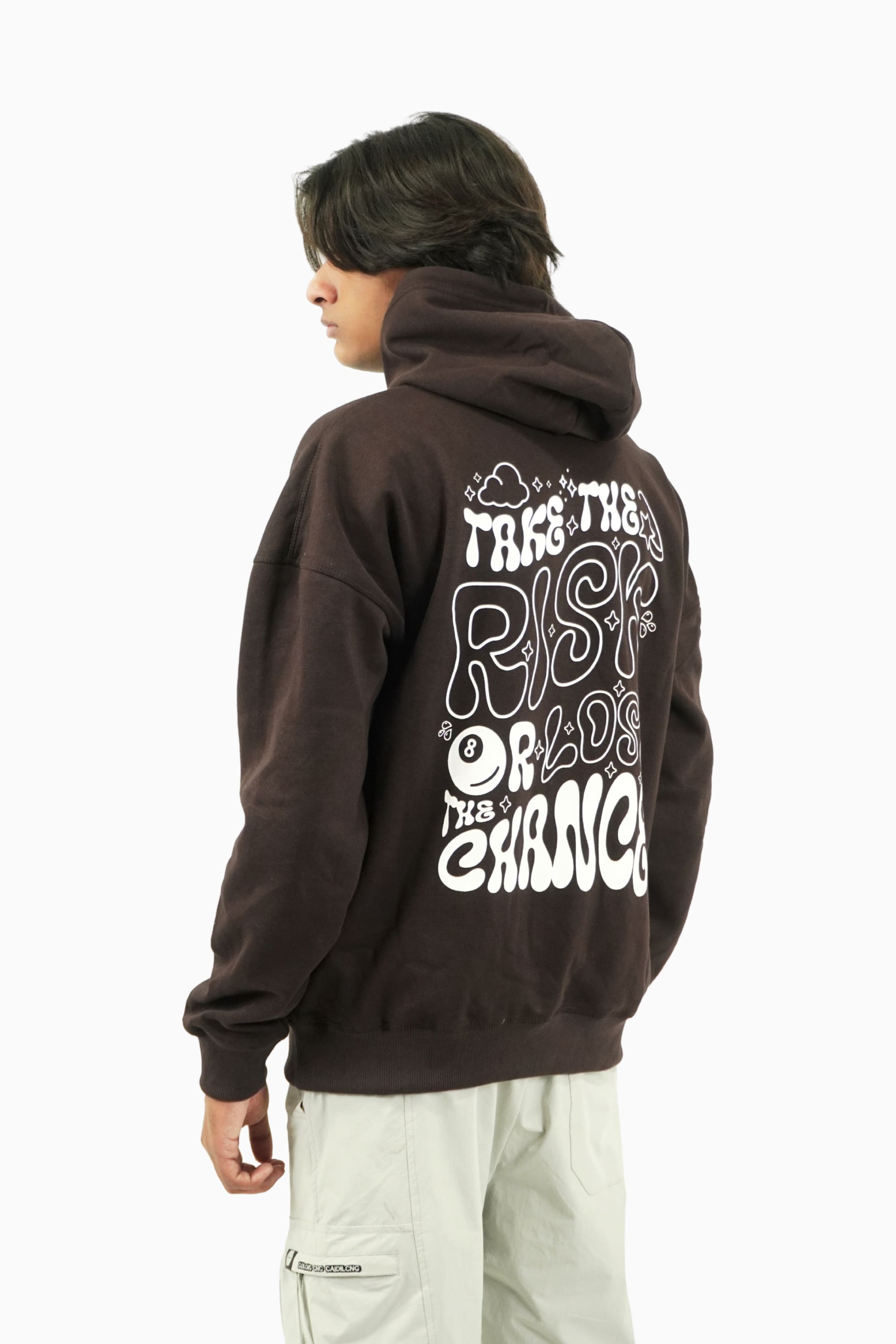 Deep Brown Oversized Hoodie By Elvory