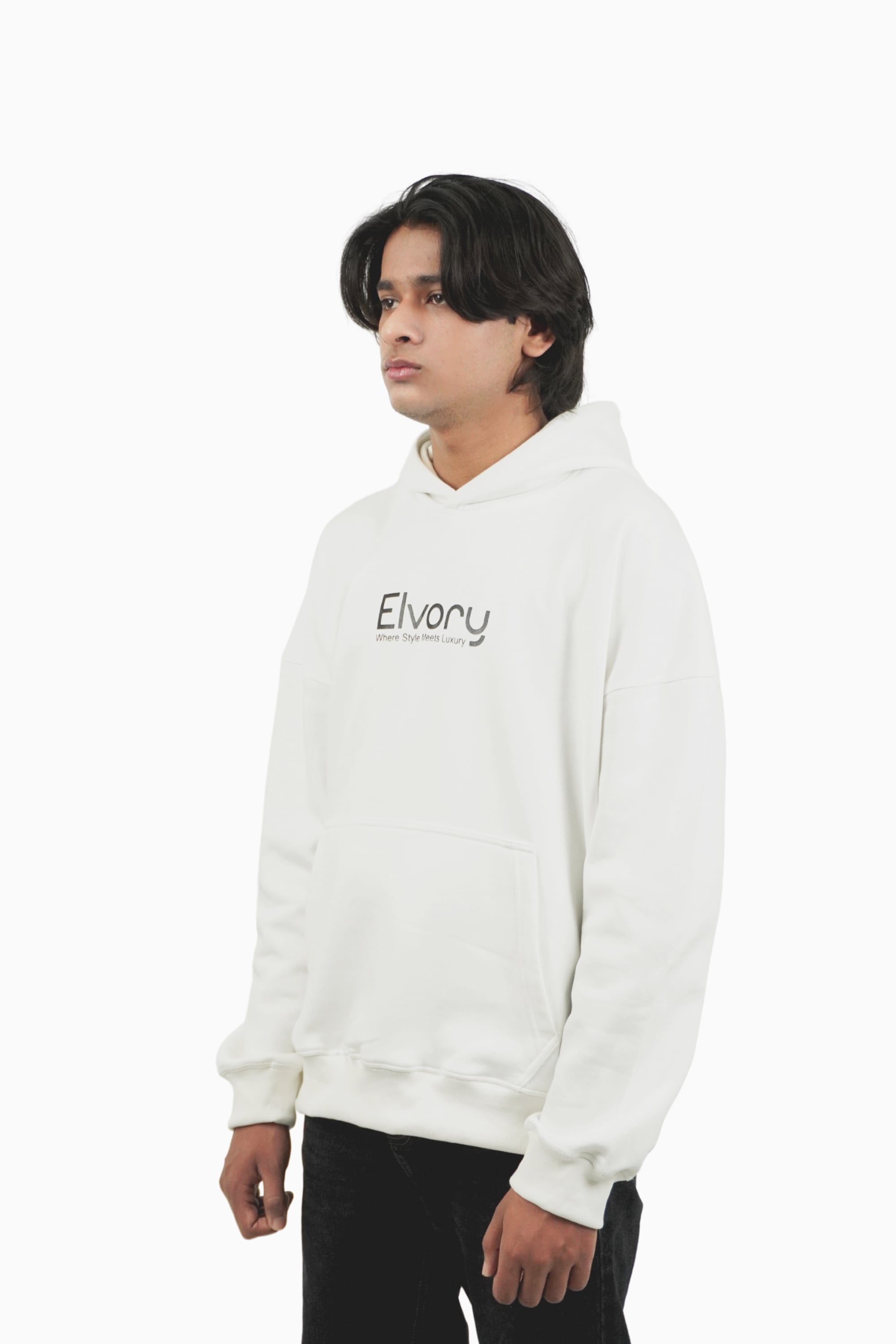 Snow Aura Oversize Hoodie By Elvory