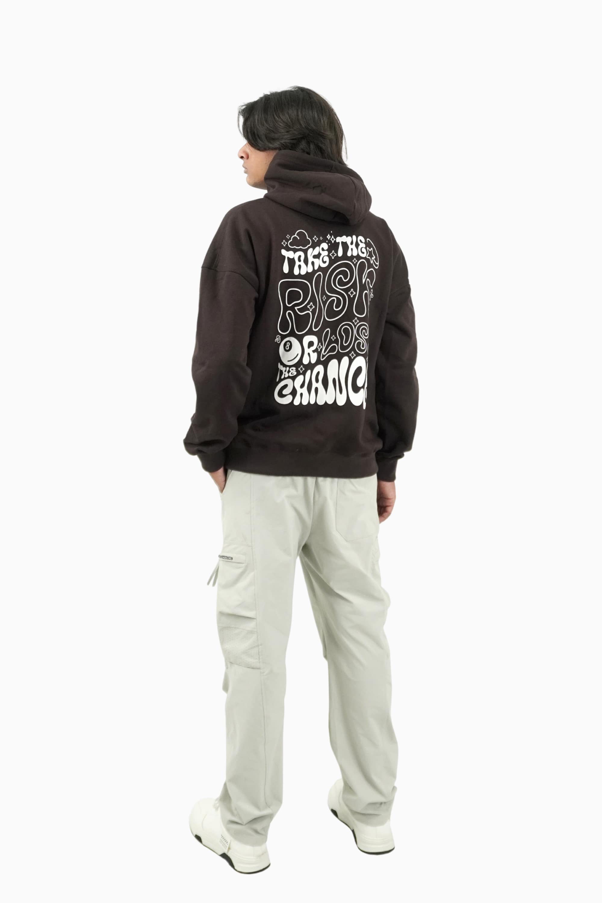 Deep Brown Oversized Hoodie By Elvory