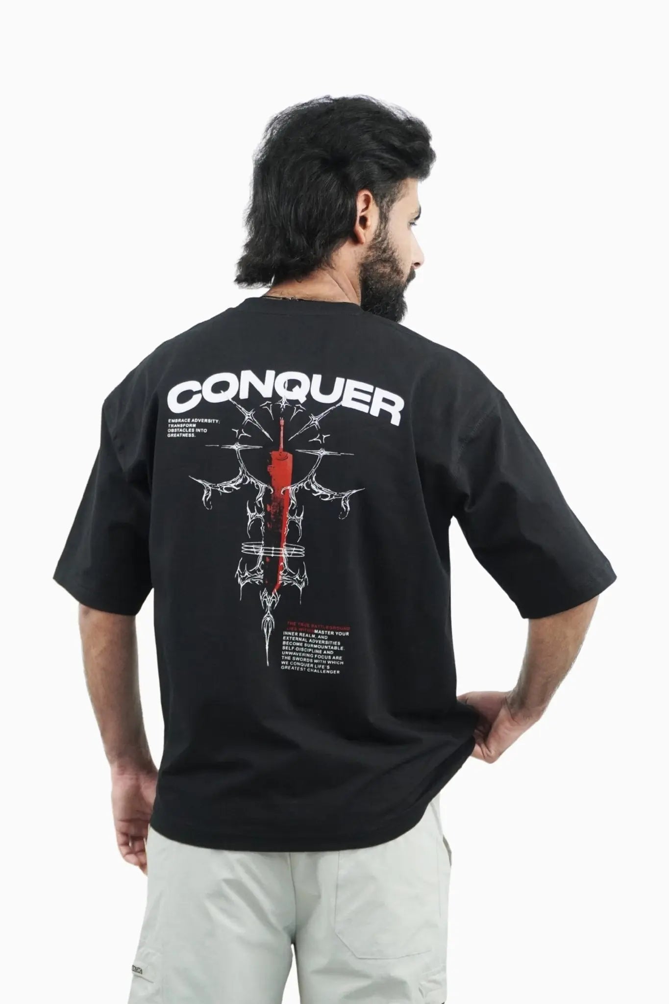 Conquer Within Oversized T-Shirt By Elvory - Elvory