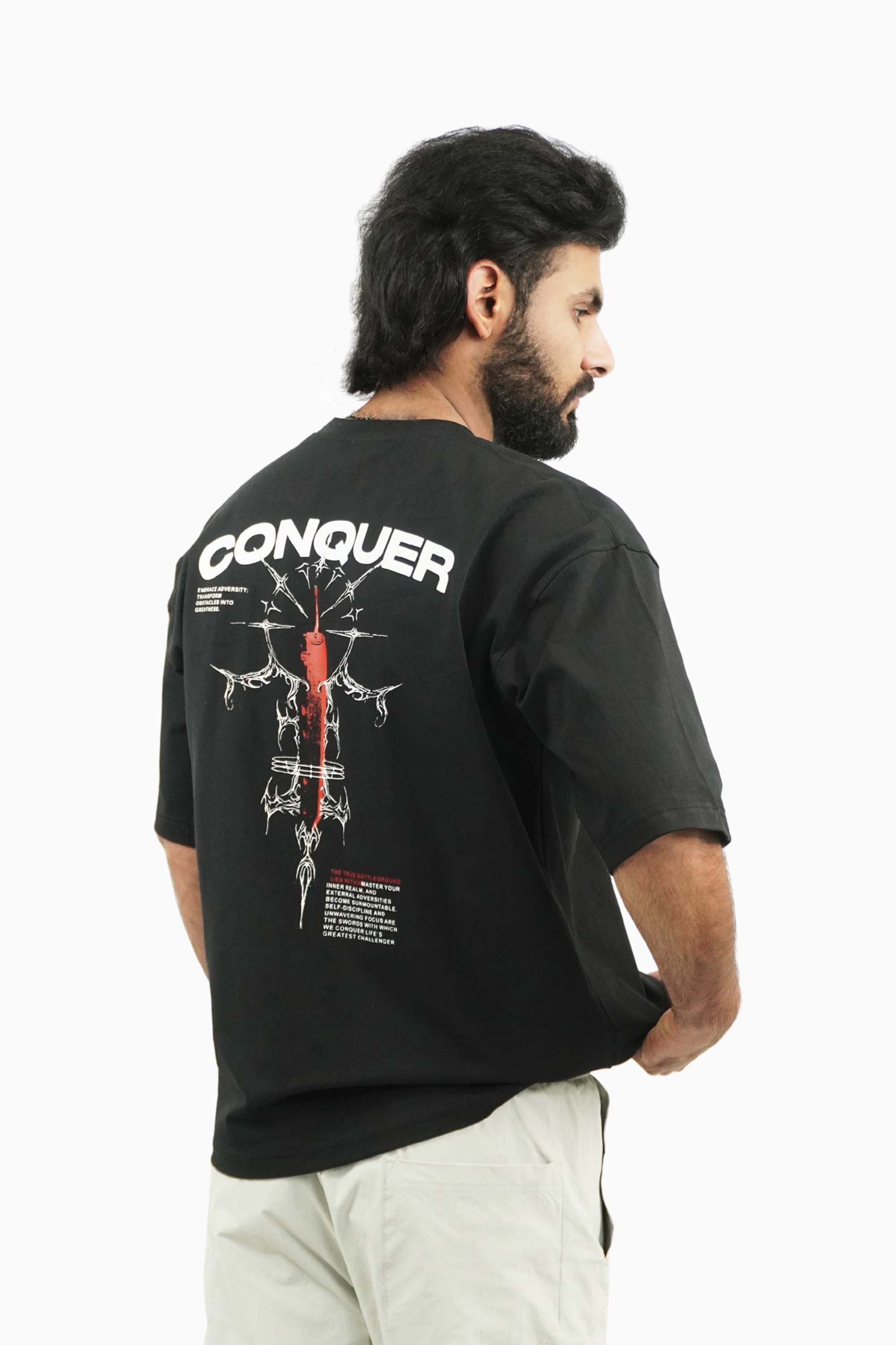 Conquer Within Oversized T-Shirt By Elvory