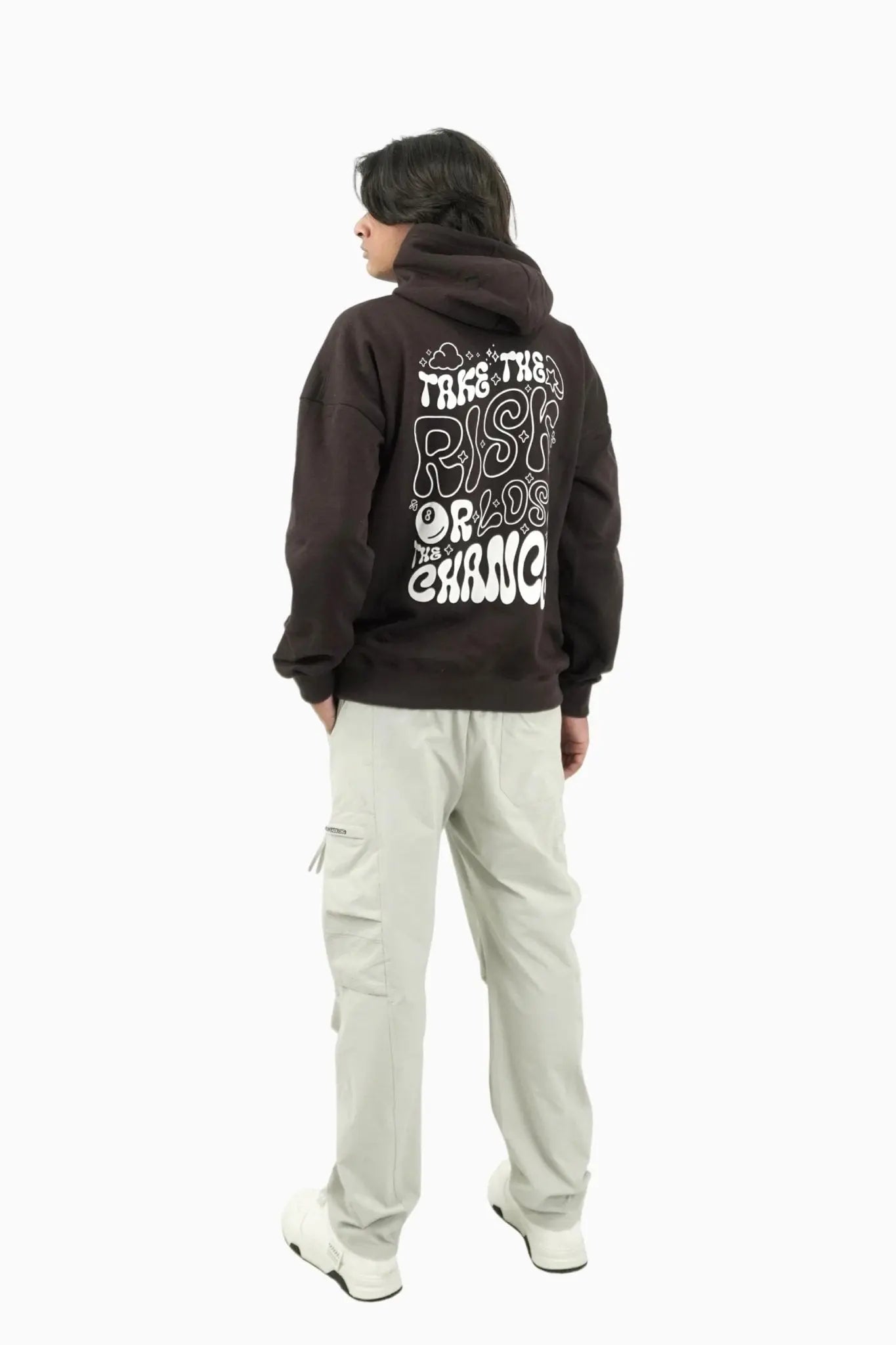 Deep Brown Oversized Hoodie By Elvory - Elvory