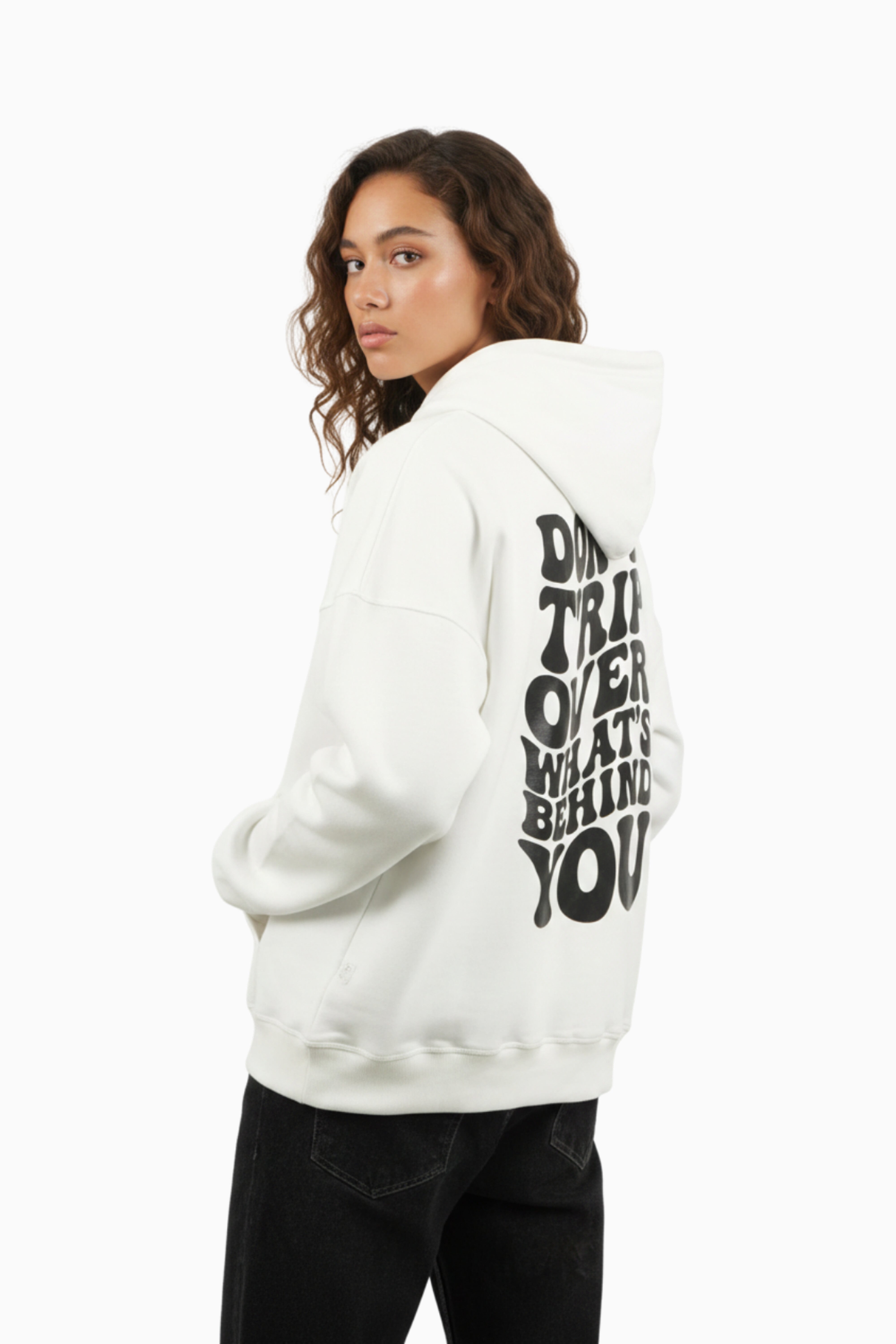 Snow Aura Oversize Hoodie By Elvory