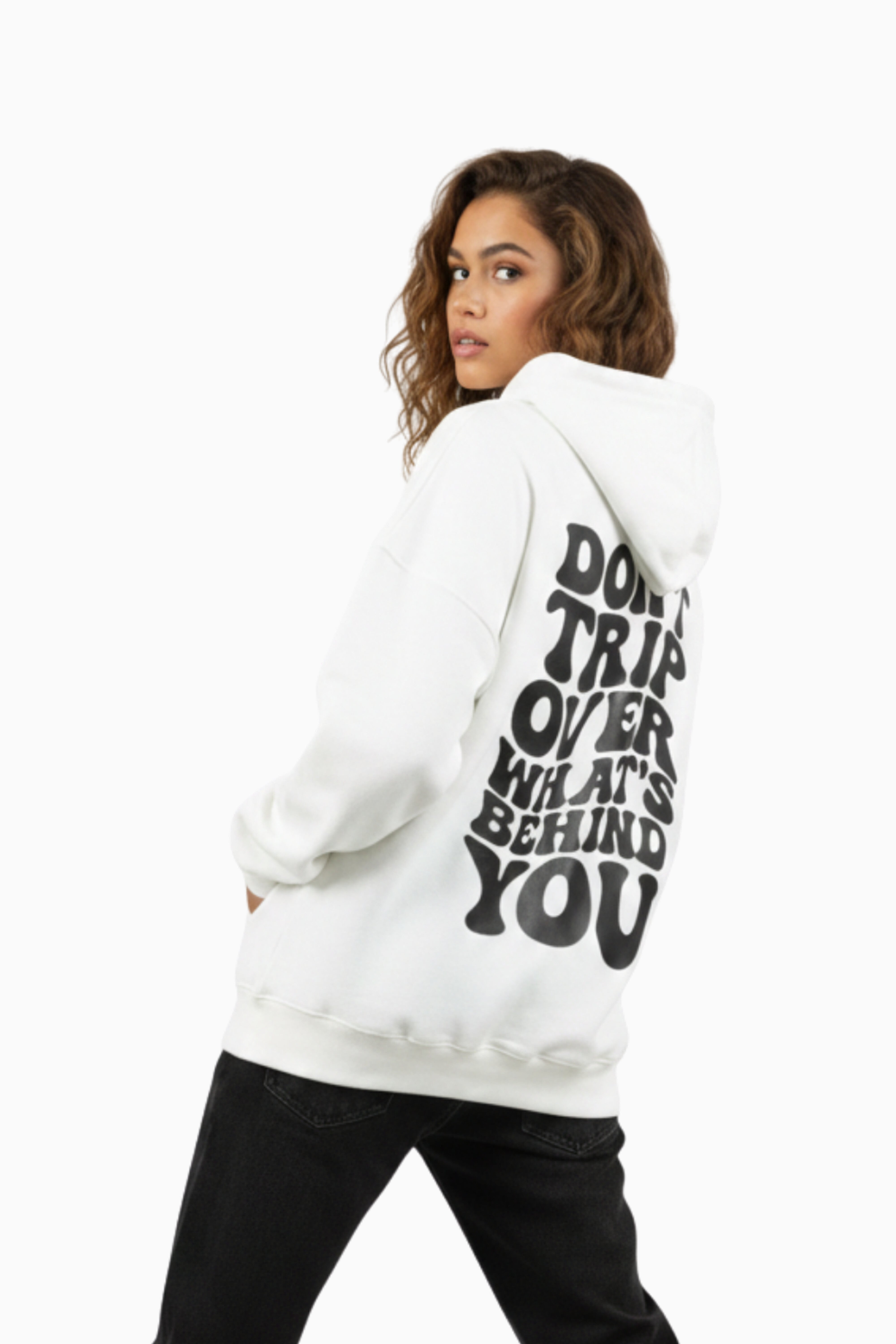 Snow Aura Oversize Hoodie By Elvory