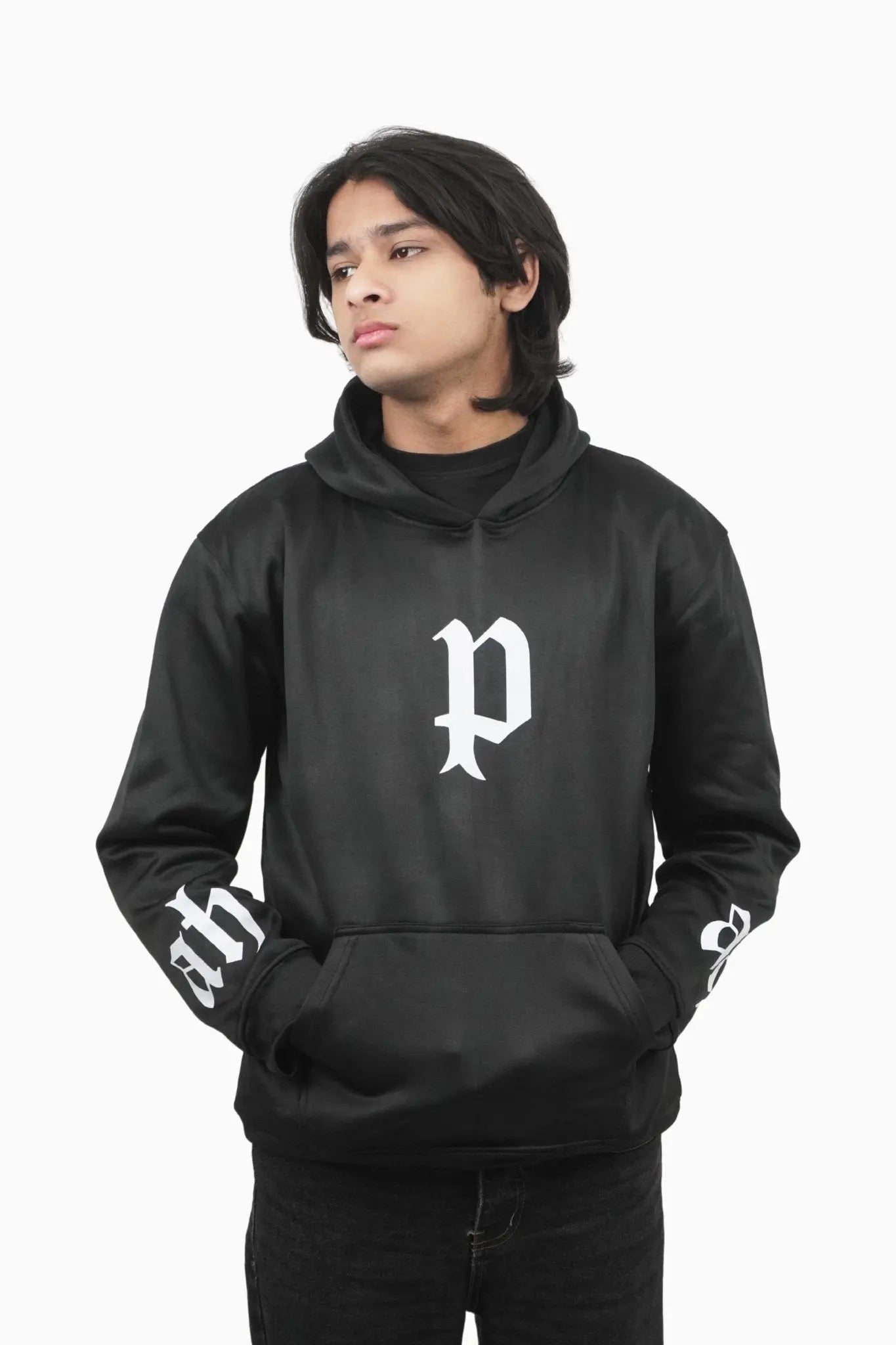 P-Mark Signature Regular-fit Hoodie By Elvory - Elvory